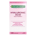 Nature 's Bounty witaminy C i suplement kwasu hialuronowego, Wspiera połysk skóry, funkcje immunologiczne i kolagen produkcji, 120 kapsułki - 60 Day Supply, optymalne rozwiązania Suplementy dla zdrowia skóry