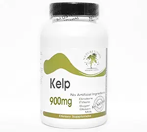 Kelp 900mg ~ 180 Kapsułki - Brak dodatków ~ Suplementy do natretyfikacji