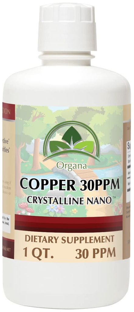 Organa Pure Crystalline Liquid Copper Supplement - 30 PPM - Minerały koloidalne