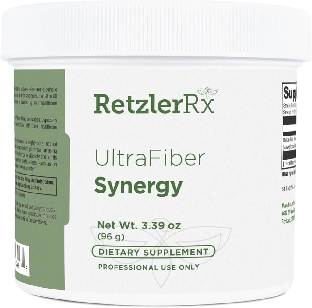 HormoneSynergy Ultra Fiber Lean Powder Supplement - Naturalne rozpuszczalne Propolmannan dla Satiety & Digestive Health - Prebiotyczne włókno dla Regularności jelit - Gluten- Free, Non-GMO Formuła