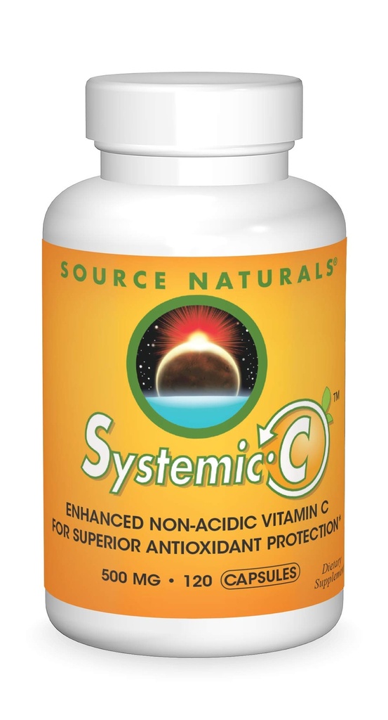 Źródło Naturals Systemic C, 500mg - 120 kapsułek