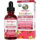 MaryRuth Organics CoComelon Toddler Kids Multivitamin with Iron Betonine 124; Immune Support Betoning124; Toddler Vitamins 124; USDA Organic Betoning124; Sugar Free Betoning124; Multivitamin Liquid Drops for Kids Ages 1-3 Betoning124; Vegan Betoning124; 1 Fl Oz