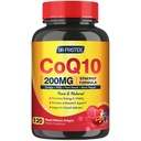 CoQ10 200mg Softgels z witaminą E & Omega 3- 6 - 9 & PQQ - Koenzym o wysokiej absorpcji Q10 z bioperiną 124; Maksymalny antyoksydant 124; Wspomaganie serca i suplement produkcji energii komórkowej 124; 120 Służenie