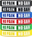 No Pain No Gain Wristbands Motivational Bulk Inspirational Silicone Fitness Bransoletki Stretch Unisex Sport Bransoletki dla nastolatków Kobiety