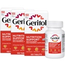 Geritol, suplement wielowitaminowy, zawiera witaminy B-, przeciwutleniacze, witaminy C, E & D i żelazo, 27 Witaminy eteryczne i minerały, niezawierające glutenu, niezawierające GMO, brak sztucznych słodzików, 100 tabletek, 3 opakowania