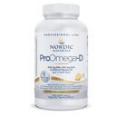 Nordic Naturals ProOmega- D, Lemon Flavor - 120 Soft Gels - 1280 mg Omega- 3 + 1000 IU D3 - High- Potency Fish Oil - EPA & DHA - Mózg, oko, serce, & Zdrowie immunologiczne - Non-GMO - 60 Służenie