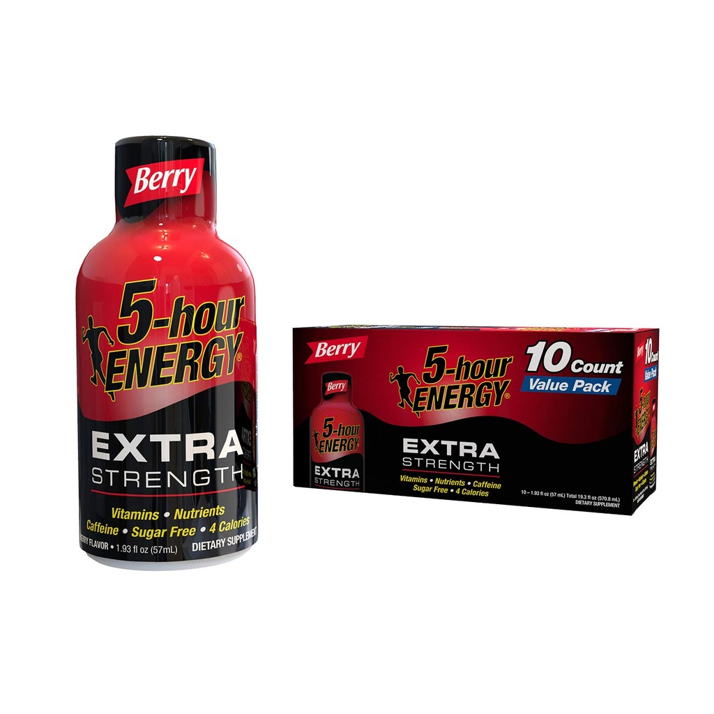 5- godzinna ENERGY ® Shot, dodatkowa siła, Berry, 10 Pack
