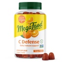 MegaFood C Defense Daily Immune Supplement Supplement - Gummies witaminy C do żucia, Tangy Citrus Flavor, Made with Real Food Like Orange & Cranberry, Wegan, Gluten- Free - 70 Gumy witaminy, 35 Servings