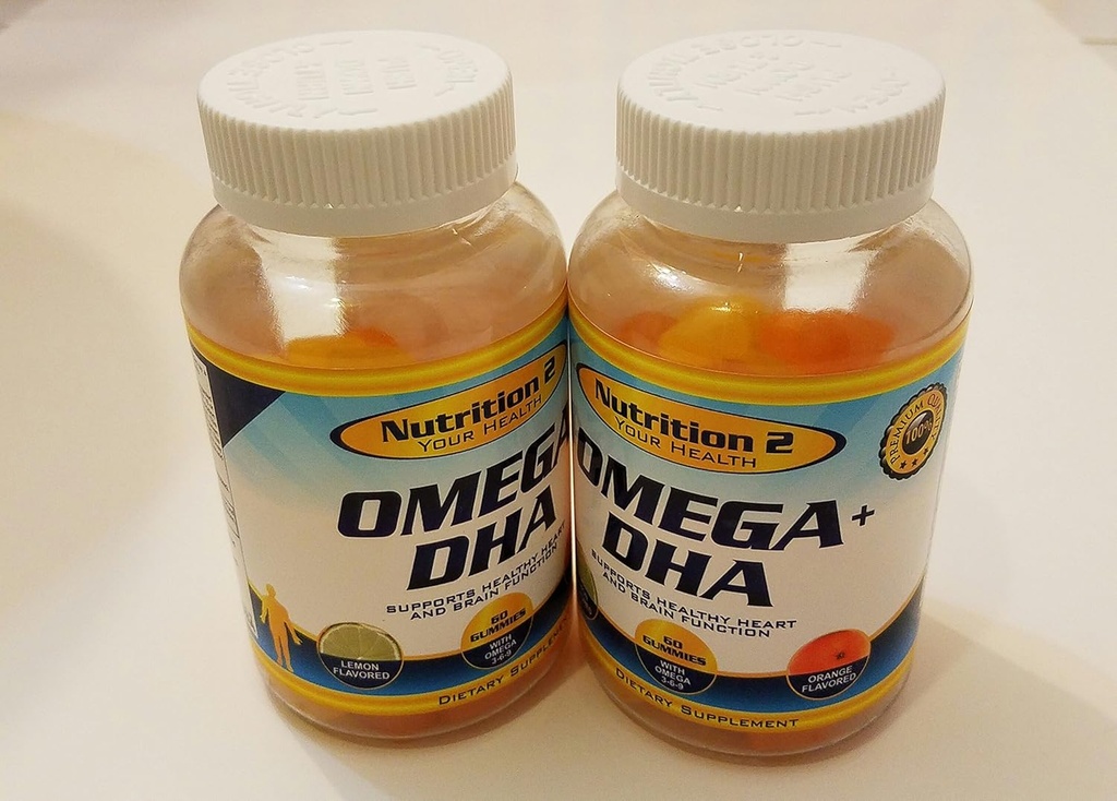 Omega Plus DHA Esential Fatty Acids - Pure Omega 3 Fatty Acids - Chia Oil + DHA - Gummies - Nastolatki, Mężczyźni, Kobiety EFA I suplementy DHA