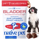 Native Pet Dog UTI Leczenie - Suplement żurawinowy dla psów Bladder Control & Nerki Support - Zapobieganie infekcji dróg moczowych i nietrzymania moczu - Wykonane z Real Cranberry Extract - 120 Chews