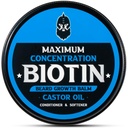 Beard Balm, Maximum Concentration Biotin, z Castor Oil i Argan & Jojoba Oleje, Promotes Beard Growth, Style, Wzmocnienie & Softens Beards & Mustaches, 2 Unce Superior Cedar