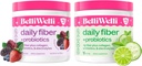 Daily Fiber Supplement Bundle with Collagen, Probiotics & Electrolytes - Supports Digestive Health, Regularity, and Skin Health - Cucumer Lime Mint & Wild Berry Flavors - 32 Sługi ogółem