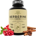 Berberine Supplement, Berberine 1200 Mg - Berberine HCL & Ceylon Cynamon dla kobiet i mężczyzn - Berberine kapsułki Wspomaga zdrowy system immunologiczny i zarządzanie wagą