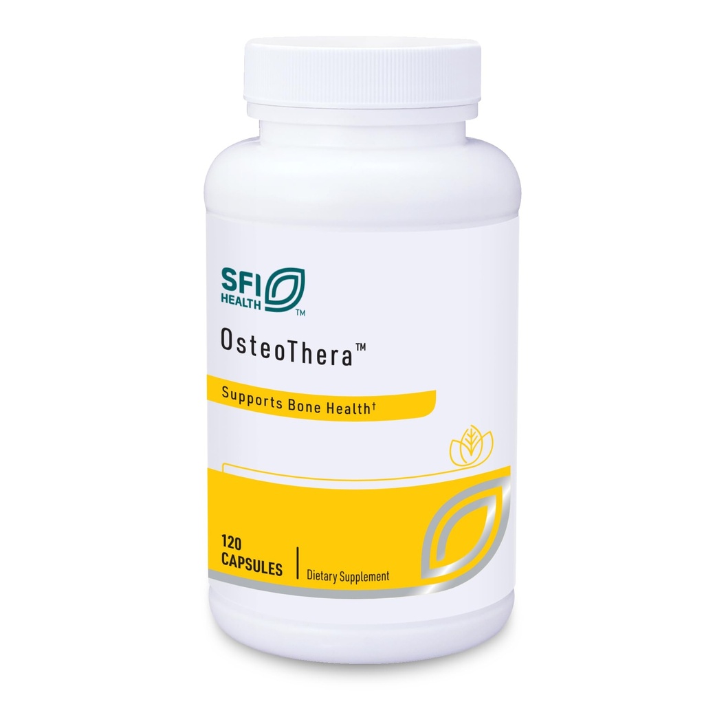 Klaire Labs SFI Health Osteetera Kapsułki - Hypoalergenna i wieloczynnikowa formuła wsparcia kości z wapniem, witaminą K, D3, magnezu i boru (120 kapsułek)