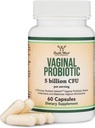Probiotyki waginalne dla kobiet - Cztery Probiotyki Klinicznie badane dla Waginalnej Równowagi PH, Waginalna Komfort, Kontrola zapachu i Microbiome Równowaga (60 Kapsułki, 5 Miliard CFU na Serving) przez podwójne drewno
