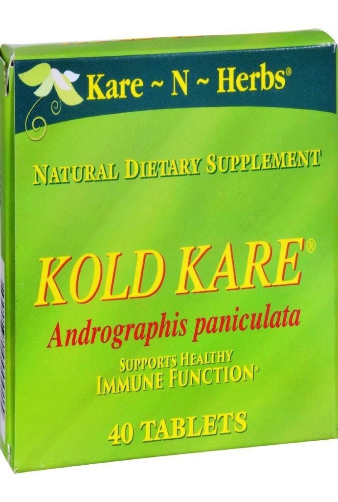 Kold Kare Codzienna funkcja zdrowia immunologicznego, 40 Hrabia 124; Skuteczny przeciwko zimnym, Sinus, objawy alergii 124; Non- Habit formowanie 124; Brak skutków ubocznych