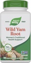 Natural 's Way Wild Yam Root, Women' s Traditional Health Support *, 700 mg na 2- Capsule Serving, Non-GMO Project Verified, 180 Vegan kapsułki (Packaging May Vary)