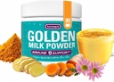 Turmaquik Organic Golden Milk Turmeric Proszek, Wsparcie immunologiczne + Superfood Mieszanka Ginger, Czarny pieprz, Kurkumina, Cynamon, Kardamon + Witaminy C, D, B6, B12, Cynk - Immunitet Boost