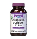 Bluebonnet Nutrition Magnez & Wapń 2: 1 Stosunek, Bone Health *, Non-GMO, Wegan, Kosher Certified, Gluten- Free, Soy- Free, Dairy-Free, 180 Kapsułki wegetalne, 60 Służenie