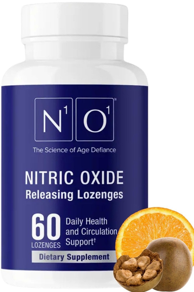N1O1 Tlenek azotu Lozenges - 60 Hrabia - Suplement tlenku azotu dla zdrowia serca, cyrkulacja, energia, przepływ krwi, utlenianie, zdrowe ciśnienie krwi, wsparcie sercowo-naczyniowe dla mężczyzn i kobiet