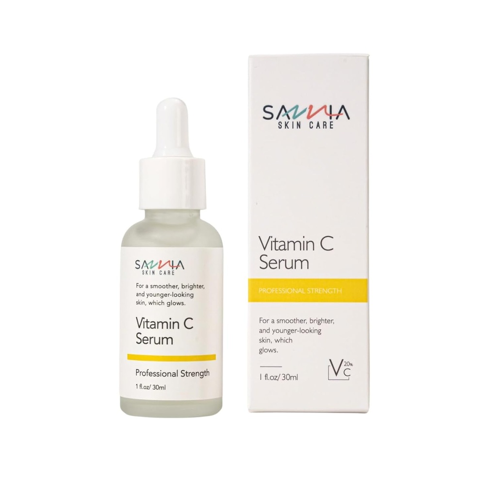 Witamina C Serum na twarz, dla smoother, jaśniejsze i młodocianych skóry, które świeci, Hydrates i Evens Out skóry Tone, 1 fl.oz / 30ml