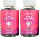 Joyce Giraud Ultimate Beauty Gummies, 60- Day Supply, Wspiera Hydration skóry i zdrowe Tone skóry, 180 Gummies