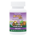 NaturesPlus Animal Parade AcidophiKidz, Berry Flavor - 90 Chewable, Animal- Shaped Tablets - Pack of 2 - z Probiotyki, FOS & Nasiona winorośli - 180 Razem Sługi