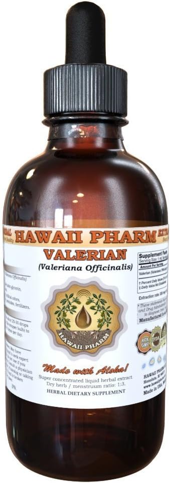 HawaiPharm Valerian (Valeriana Officinalis) Root Liquid Extract 2 fl.oz