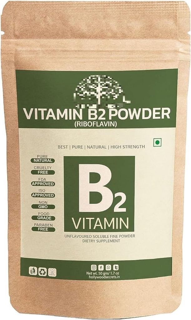 Generyczny Pub Witamina B2 Riboflavin Proszek 50gm