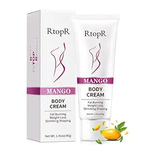 Barier Mango Anti Cellulite Weight Loss Slimming Cream Stomach Fat Burner Natural Ingredients Nogi, Arms, Thigh And Waist Fat, Anti Cellulite, Quick Slimming Women [opakowania 2] 40 Gm