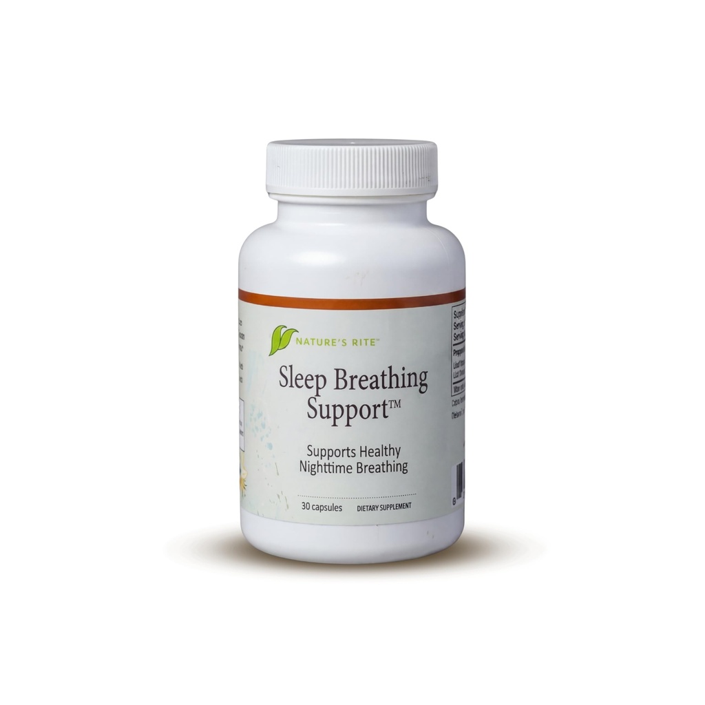 Nature 's Rite Sleep Breaking Support - Natural Assistance for Better Sleep, Poprawiony wzór oddychania, 30 Kapsułki, All- Natural Herbal Ingredients, Made in USA