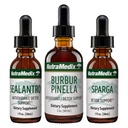 NutraMedix Detox Support Bundle - Sealantro (Chlorella, Cilantro Leaf & Pacific Cold- Water Red Seaweed), Sparga (Astragalus) & Burbur Pinella Extracts for Cleansing & Detox Support - 3- Piece Set