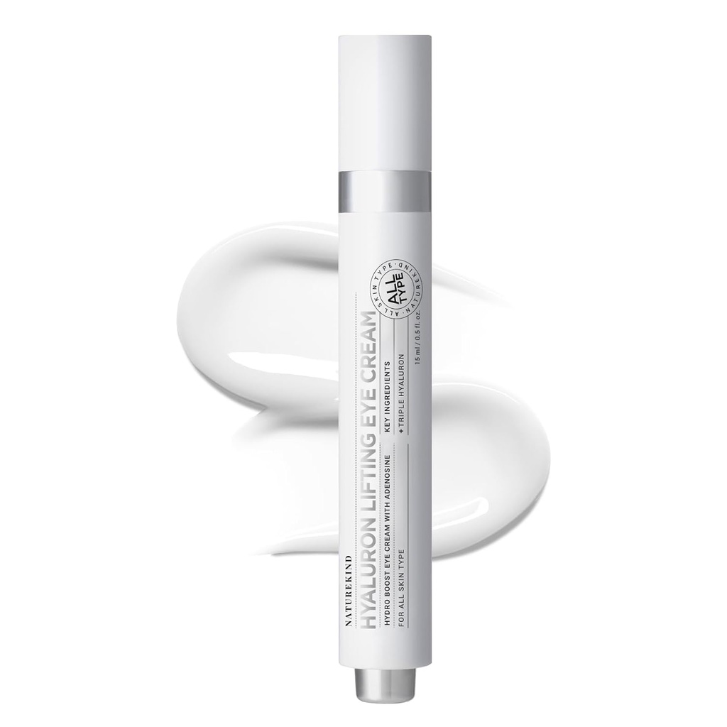 Hyaluron podnoszenie krem do oczu, kwas hialuronowy, 5% arbutyna, Niacynamid do puszystych oczu, Ciemne Spot i cienkie linie, Hydrating Under Eye Bag, Koreańska pielęgnacja skóry, 15 ml, 0,5 fl. oz.