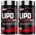 Nutrex Research Lipo- 6 Black Ultra Koncentrat Termogeniczny Tłuszcz Burner Suplement, Zwiększenie utraty masy ciała, Energia & Intensywne Focus 120 Diet Pigułki