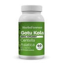 Herbsforever Gotu Kola Kapsułki 124; Centella Asiatica Herbal Supplement, 800 mg Każda Kapsułka 124; 60 Kapsułki Veg dla mentalnej klarowności, Focus 124; Ogólne wsparcie Wellness
