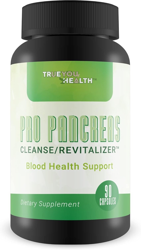 Pro Pancreas Cleanse / Revitalizer - Wsparcie Pancreas i Blood Health - Przeciwutleniacz Green Tea Pancreas Cleanse i Detox - Wsparcie Zdrowej funkcji Pancreas - Zawiera witaminy D, Witamina C, & Turmeric