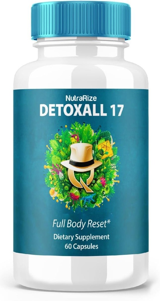 DetoxAll 17 - DetoxAll 17 Full Body Reset, DetoxAll17 Dietetyczny Suplement do Ogólnego Zdrowia i Wellness, Maksymalna moc All- naturalne pigułki do zwiększenia energii, Detox Wszystkie 17 Opinie (60 kapsułki)
