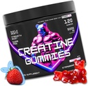 Gummie krewnicze z L- Carnitine dla mężczyzn i kobiet - 5g Monohydrat kreatury na serwowanie 124; Wspomaga wzrost mięśni 124; Odzysk 124; Wytrzymałość 124; Wytrzymałość 124; Wytrzymałość i wydajność treningu 124; Bezcukrowy 124; Wegański 124; 5000mg