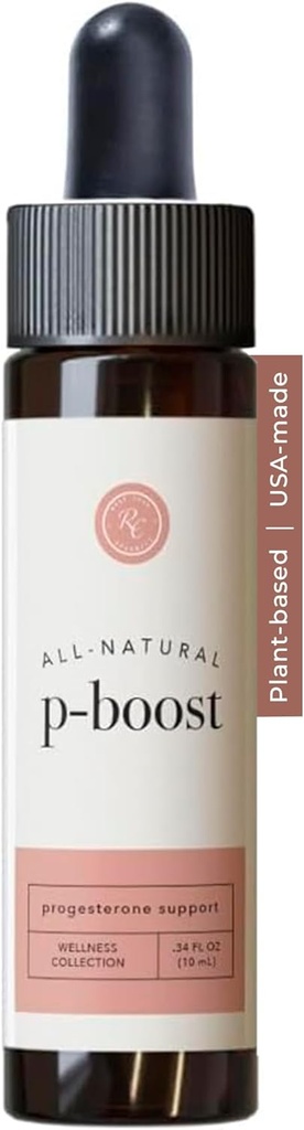 Rowe Casa Organics P- Boost Drops, Bioidentyczny Progesteron Suplementy z olejków eterycznych, Preseed płodności Drops & Natural Hormon Balance for Women, .34 Fl Oz