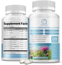 Suplement do mleka Kapsułki, Formuła zdrowia wątroby, z Dandelion Root, 10: 1 Extract, dla wsparcia detox wątroby oczyszczony, Digestive & Immune System, 120 Veggie Czapki