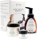 Eye Envy 3 Step Tear Zestaw remover dla psów 124; Czyste, wolne od stali oczu w 7 Dni 124; Zawiera: Czyszczenie 8.45 fl.oz, Wipes 60 Licznik i proszek 0.5oz 124; Niedrażniące i naturalne