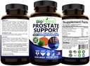 BioFinest Prostate Support for Men - Saw Palmetto Lycopene Pumpkin Seed Pygeum Cynk Selenium - Zdrowy Mocz Płyn Bladder Prostate Suplement Witaminy - Made in USA (120 Veg. kapsułki)