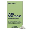 Jej własne Irish Sea Moss Kapsułki, Burdock Root, Bladderwrack, Detox, Metabolizm, Wsparcie immunologiczne, Zdrowie skóry, Natural Joint Support, Bogate Żywienie Superfood High in Minerals, 60 Hrabia