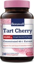 Bonawell Tart Cherry 60: 1 Extract, 30000mg Siła, Made from Montmorency Tart Wiśnie, Potężne oczyszczenie kwasu moczowego, 8 Miesiąc dostaw, 240 Kapsułki