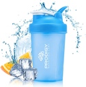 Prodigy Nutrition Labs Premium butelka shaker idealny do shakes protein i pre Workout -14 unce (niebieski)