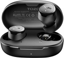 TOZO Bezprzewodowe słuchawki Build in Mic Clear Calls Ergonomiczna waga światła Bluetooth 5.3 w słuchawkach słuchowych Waterproof Premium Stereo Dźwiękowe słuchawki 30H Playtime z 32 EQs poprzez APP