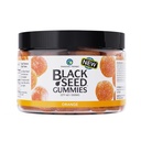 Niesamowite zioła Organic Black Seed Gummies - 500mg na serwowanie, Cold Pressed Black Cmin Seed, Made with Nigella Sativa, Pomaga zwiększyć odporność, Wspiera zdrową trawienie - Pomarańczowy Flavor 60 Count