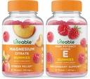 Żywy Magnez 85mg + Witamina E, Gummies Bundle - Great Desting, Suplement witaminy, Gluten Free, GMO Free, Gummy do żucia