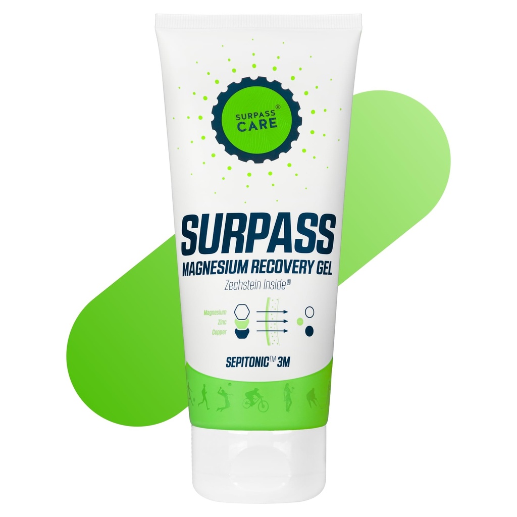 Surpass Professional Magnezu Menthol Gel dla sportowców 124; Efekt chłodzenia mięśni 124; Wzmacnia popo- Odzysk aktywności i Wydajność 124; Pomaga zapobiegać skurcze 124; Wysoka Absorpcja Topical Magnezu (6.76oz)