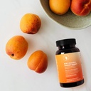 8- in-1 Gumiaki Naturalnej Energii - Witamina B12, C, Kofeina, Multivitamin + Sleep & Focus Support - Wegańskie Żaby Energetyczne dla mężczyzn i kobiet - Peach Flavor - 60 Ct